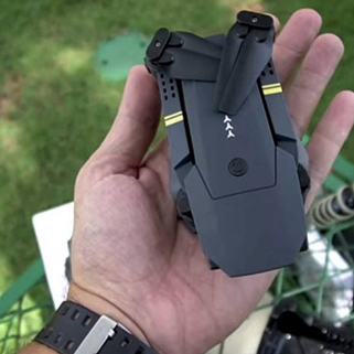 hand with Stealth Drone 4K